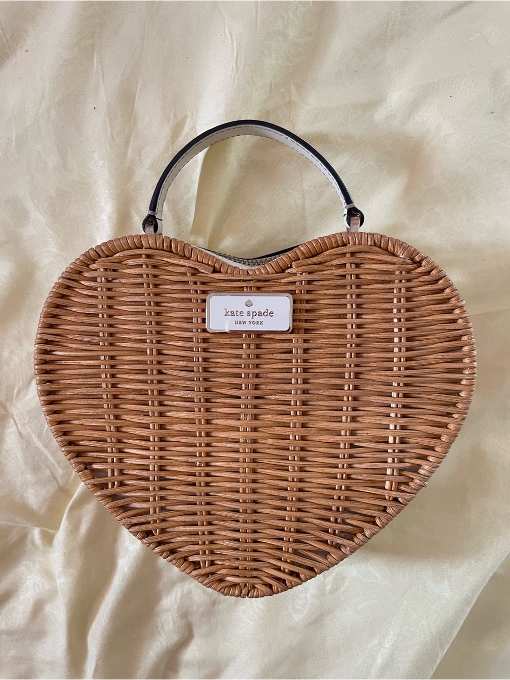 kate spade Brown Heart Woven Crossbody Top-Handle Bag